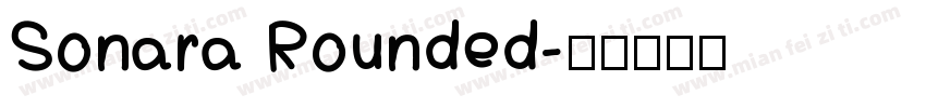 Sonara Rounded字体转换